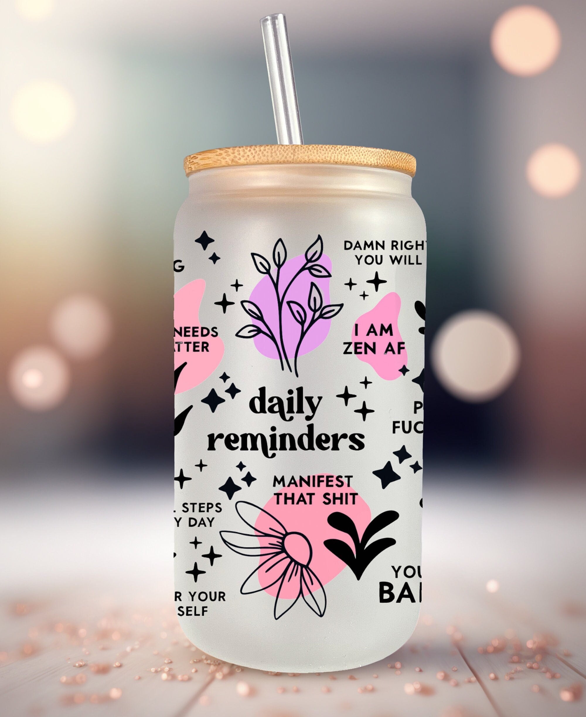 Daily Affirmation Cups Nela And Co Designs